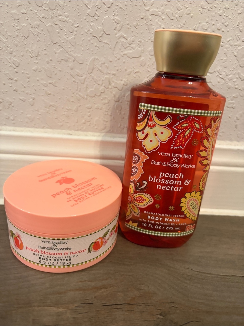 Bath and Body Works Peach Blossom and nectar body was and body butter NEW